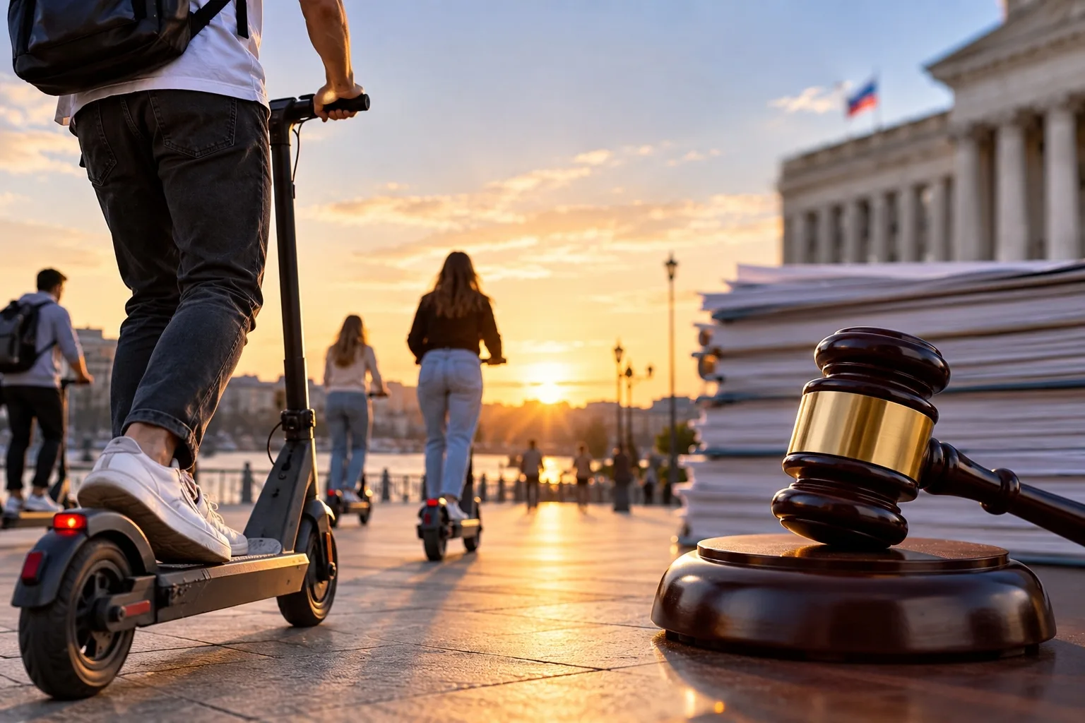 🛴 Права для электросамокатчиков вводить не спешат.