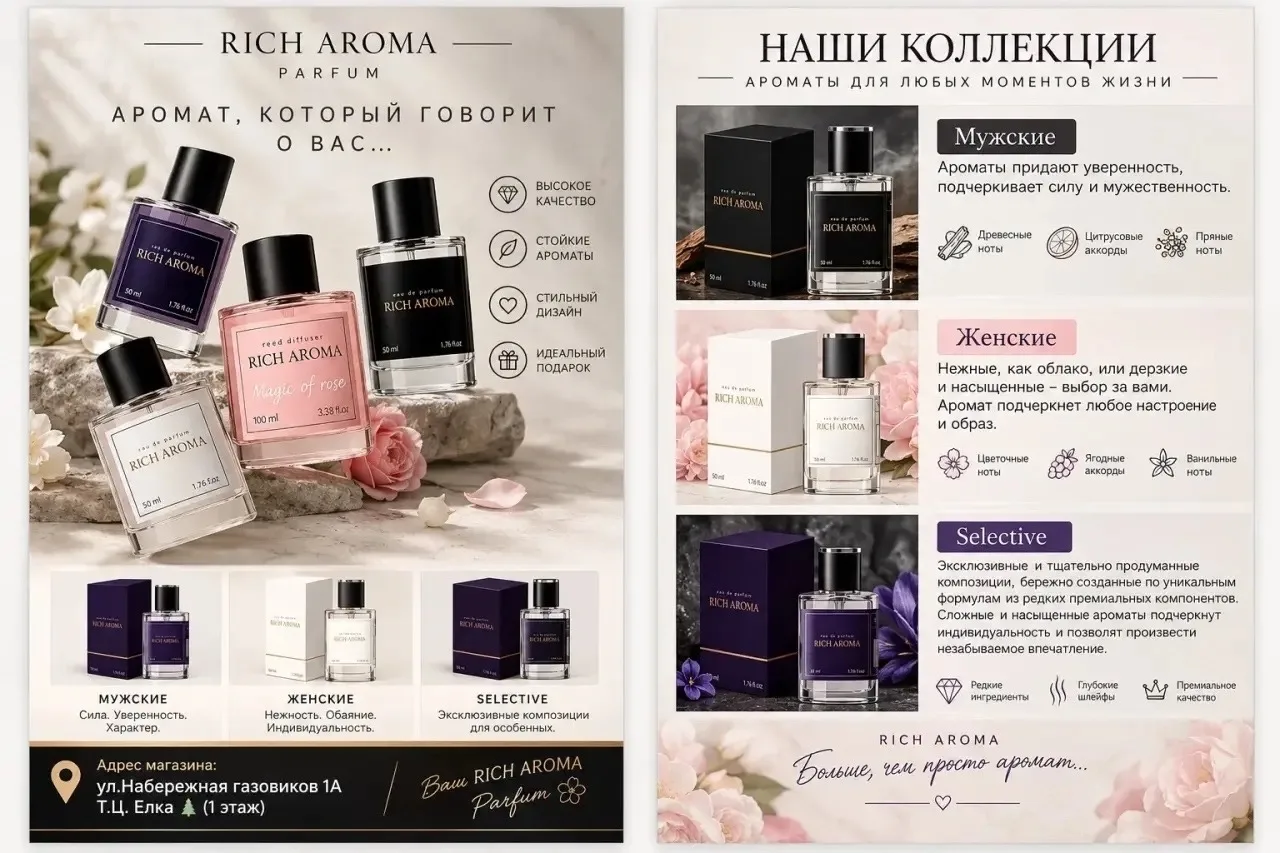 💖AROMA RICH — это ваш выбор для истинного наслаждения ароматами! ✨Погрузитесь в мир на...