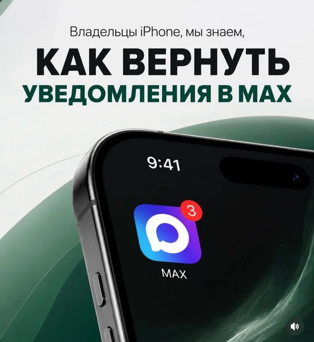 Как вернуть уведомления в MAX.