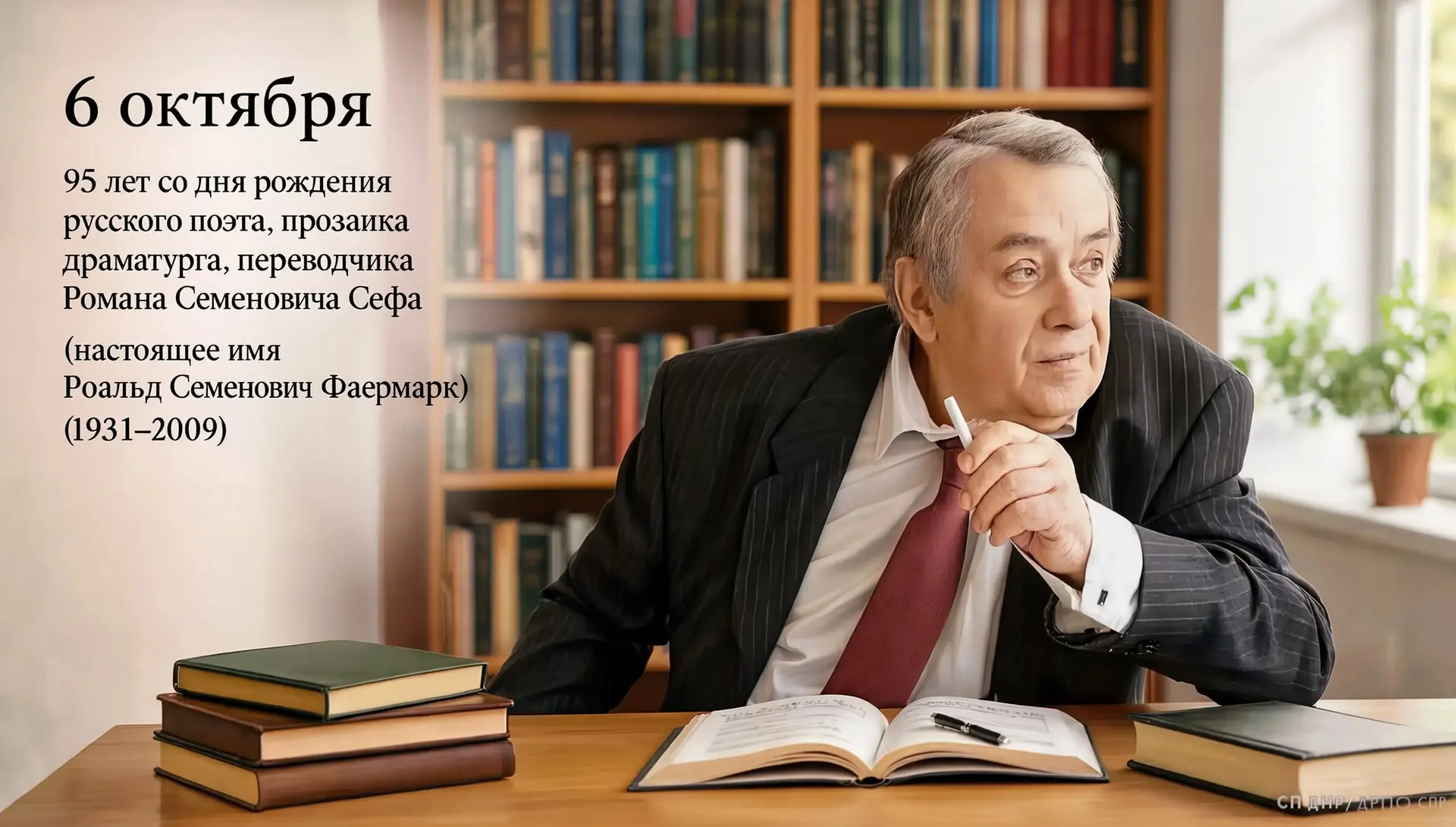 6 октября исполняется 95 лет со дня рождения русского поэта, прозаика, драматурга и пер...