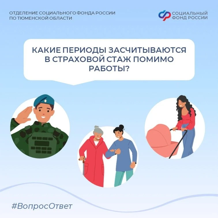 💬 «Вопрос — Ответ»

Сегодня в нашей рубрике разбираем, какие периоды засчитываются в стаж помимо ра