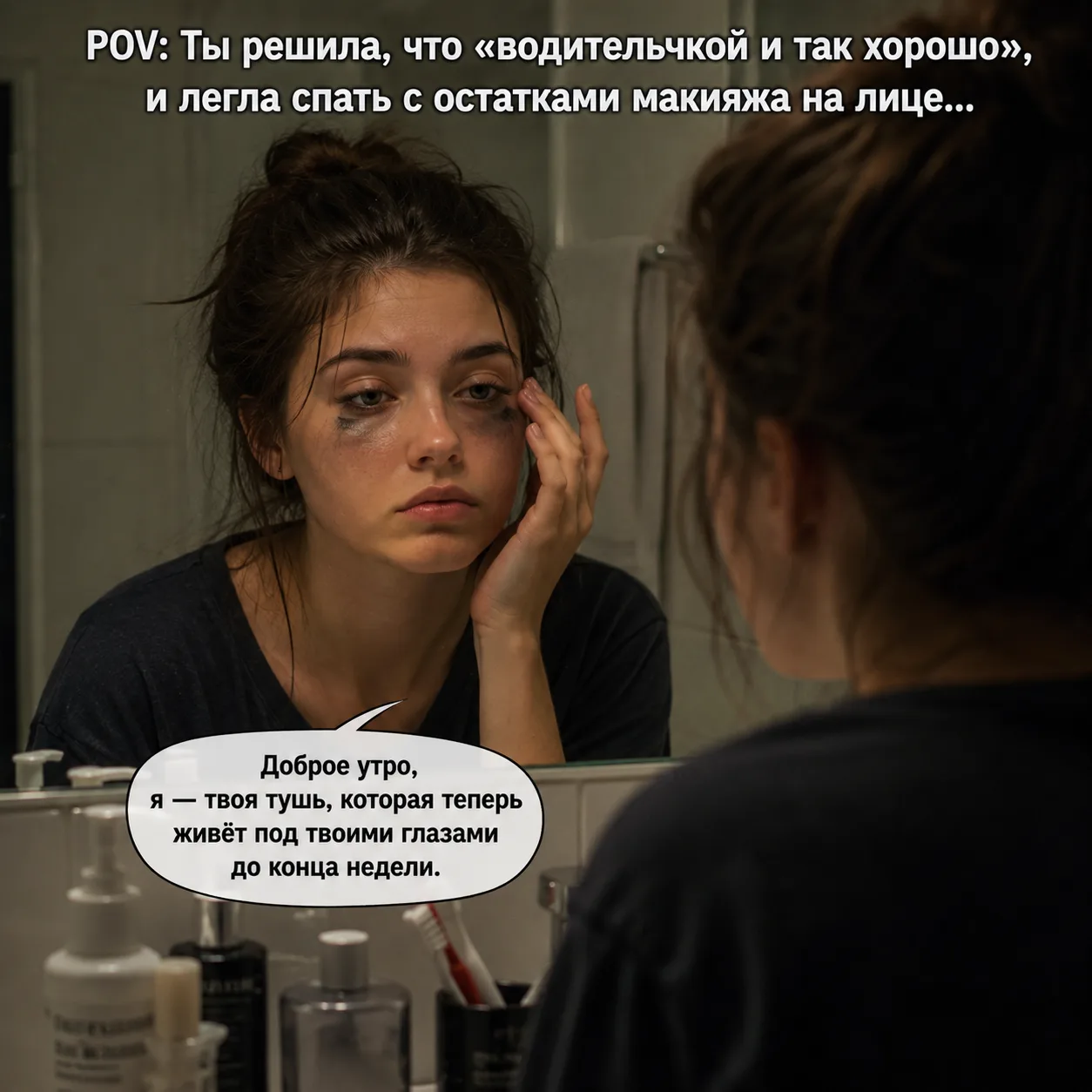 Смывай макияж правильно

Просто умыться водой — это не то

⭐️ Мицеллярная вода — это база, ты точно 