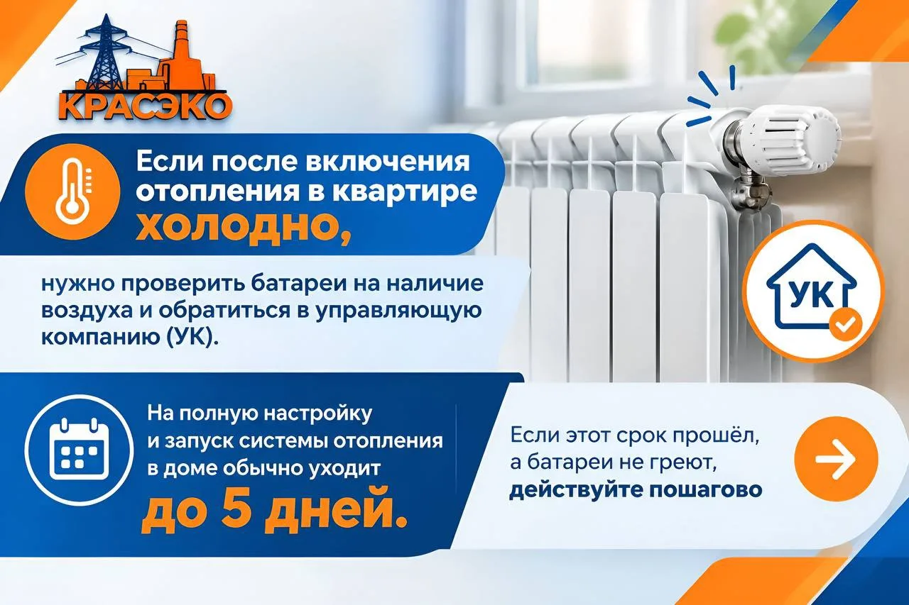 Уважаемые потребители! Если батареи остаются холодными или в помещении долго не станови...