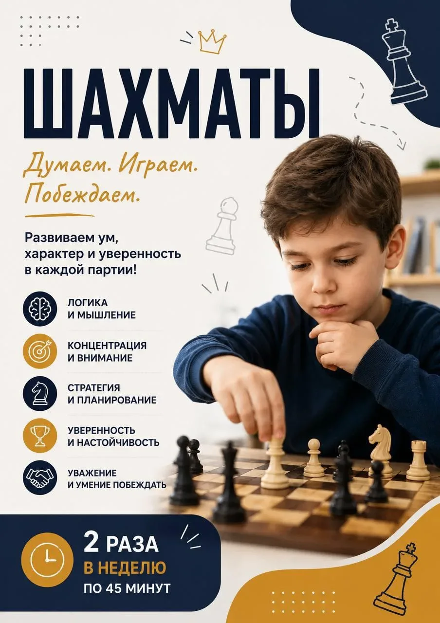 ♟️ А что, если научить ребёнка думать на несколько шагов вперёд?