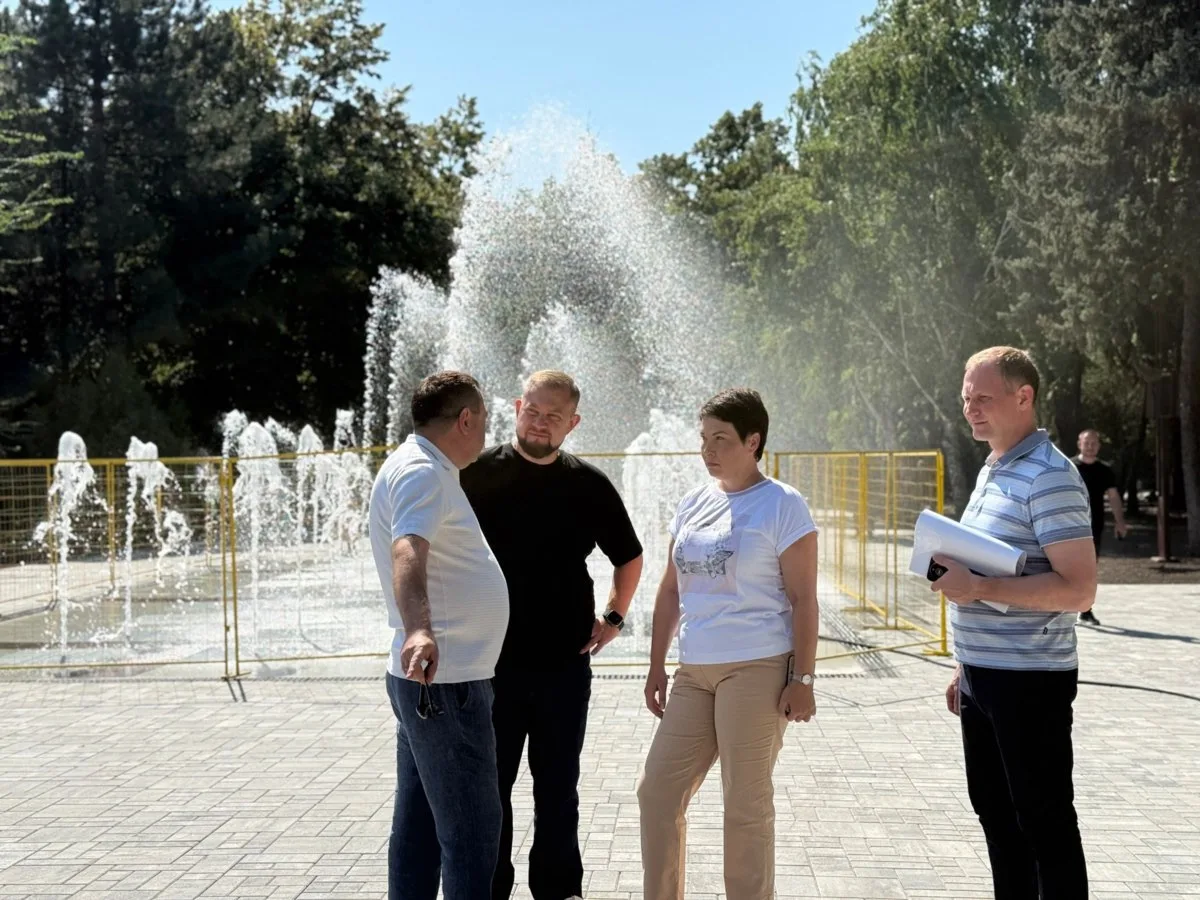 Обновленный фонтан в парке Ленина откроют 1 сентября