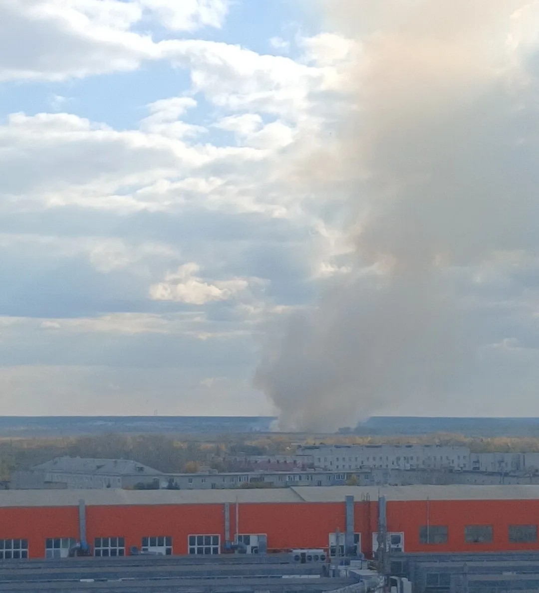 Пожар в районе СНТ "Нива"