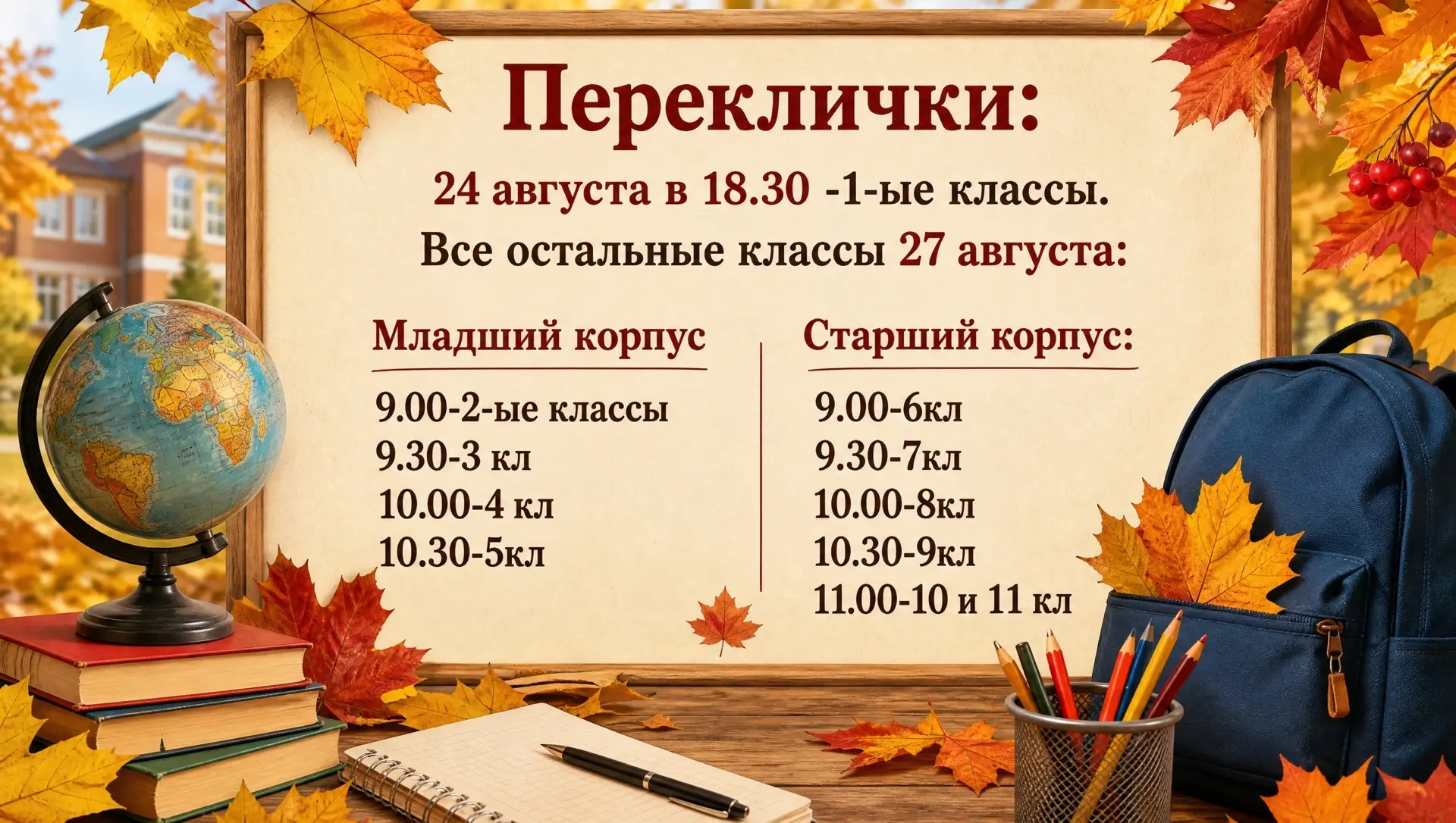 Внимание, родители и ученики!