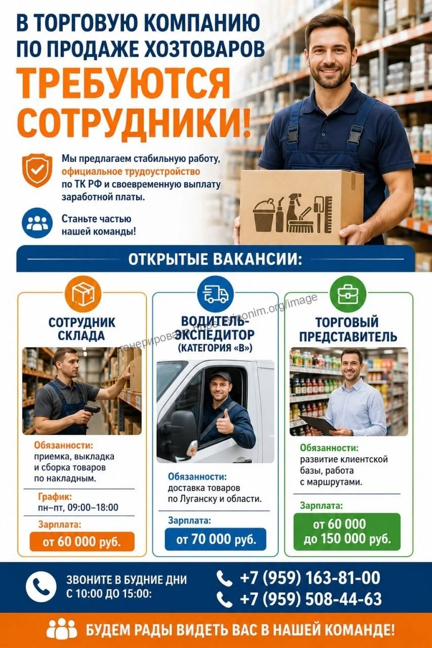 Ищем сотрудников в торговую компанию! 🚀