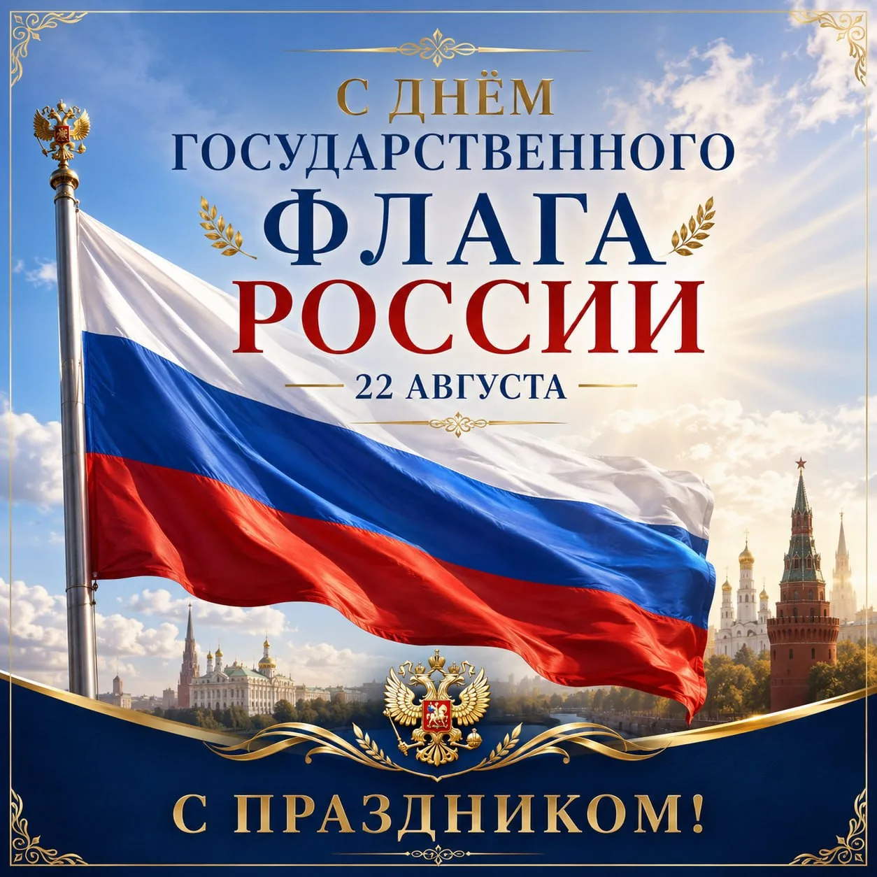 🇷🇺С ДНЁМ ГОСУДАРСТВЕННОГО ФЛАГА РОССИИ 🇷🇺