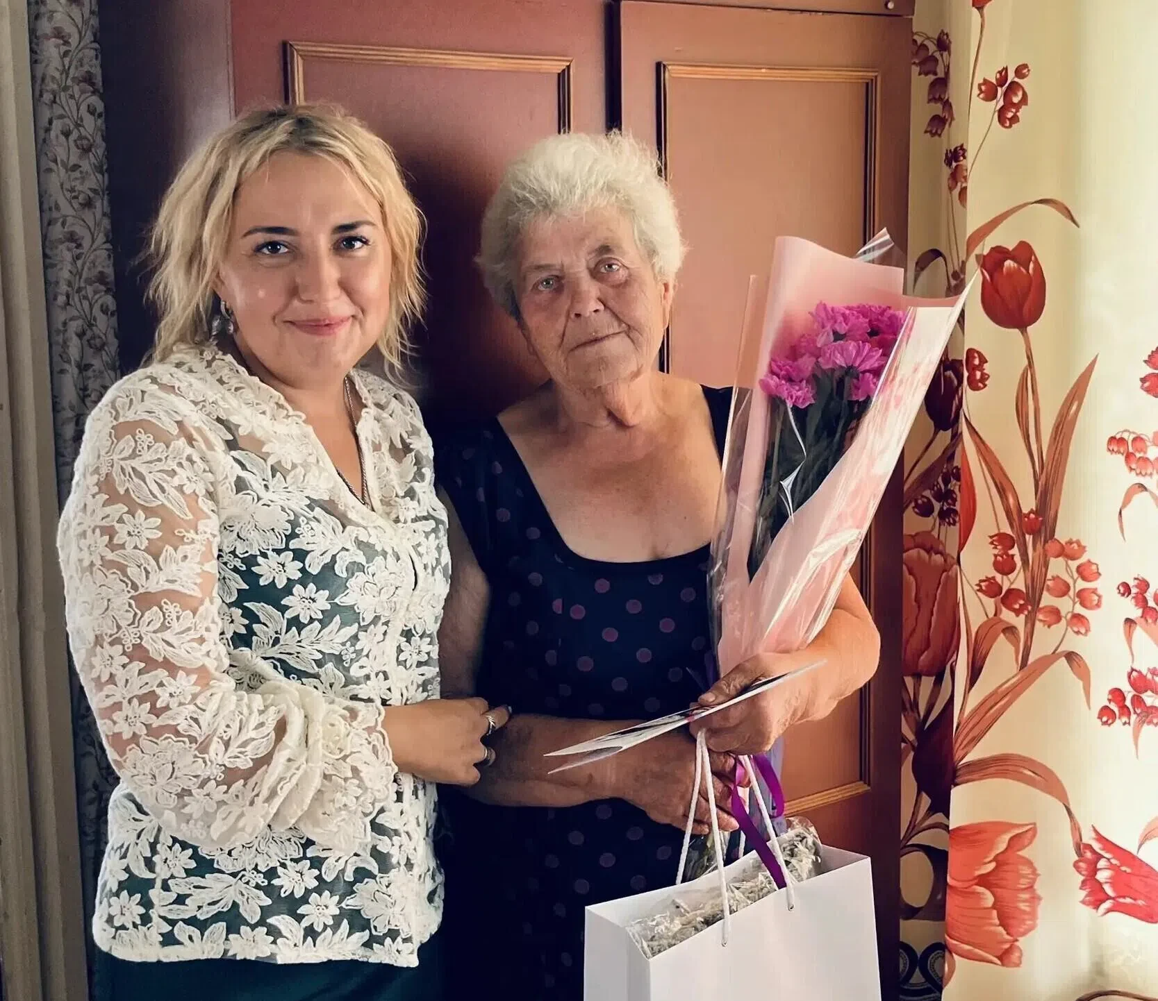 1 августа свой 90-летний юбилей отметила жительница села Красногорка Хасуева Нина Герас...