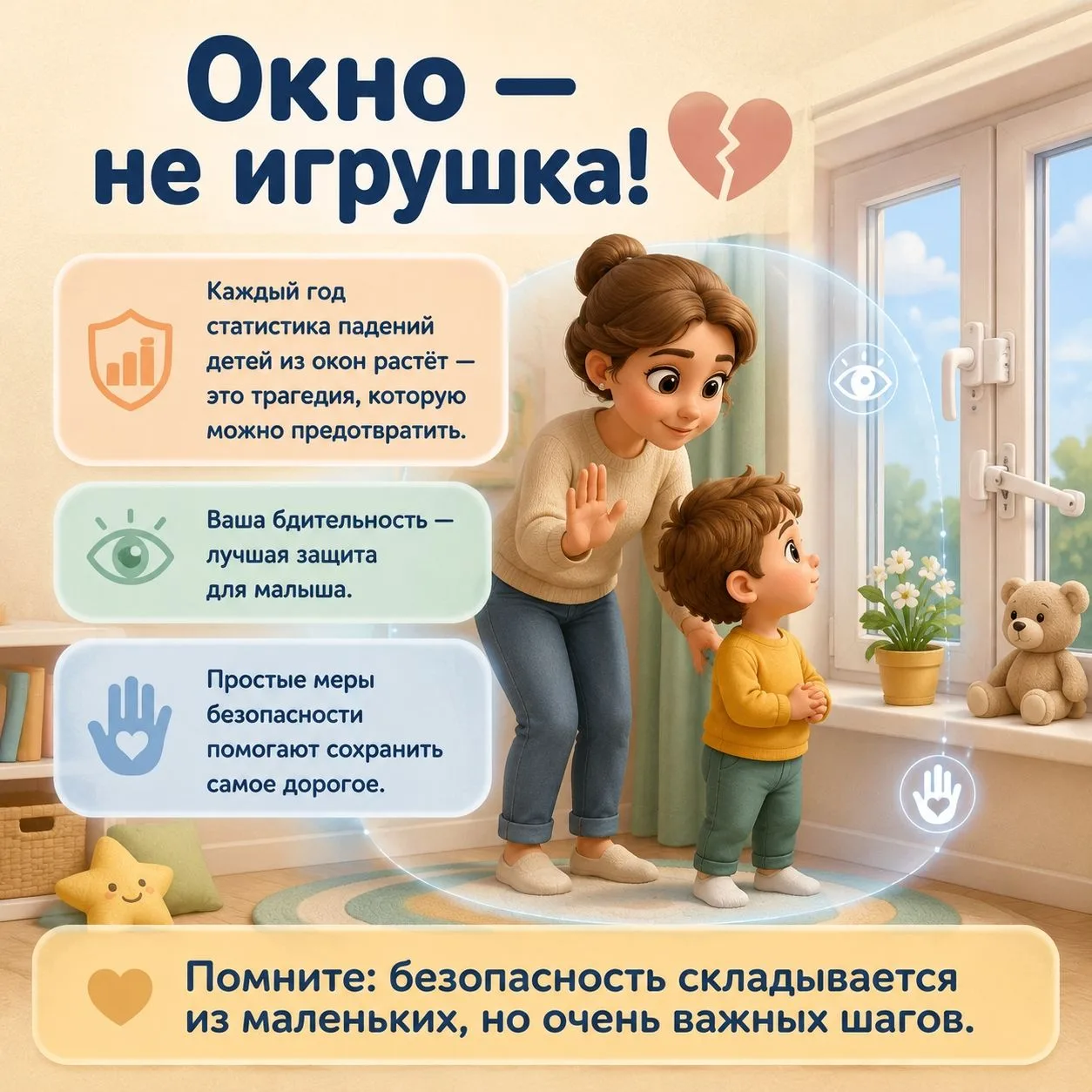 Безопасность дома — это не про запреты, а про заботу и продуманные мелочи. 
Мы подготовили карточки 