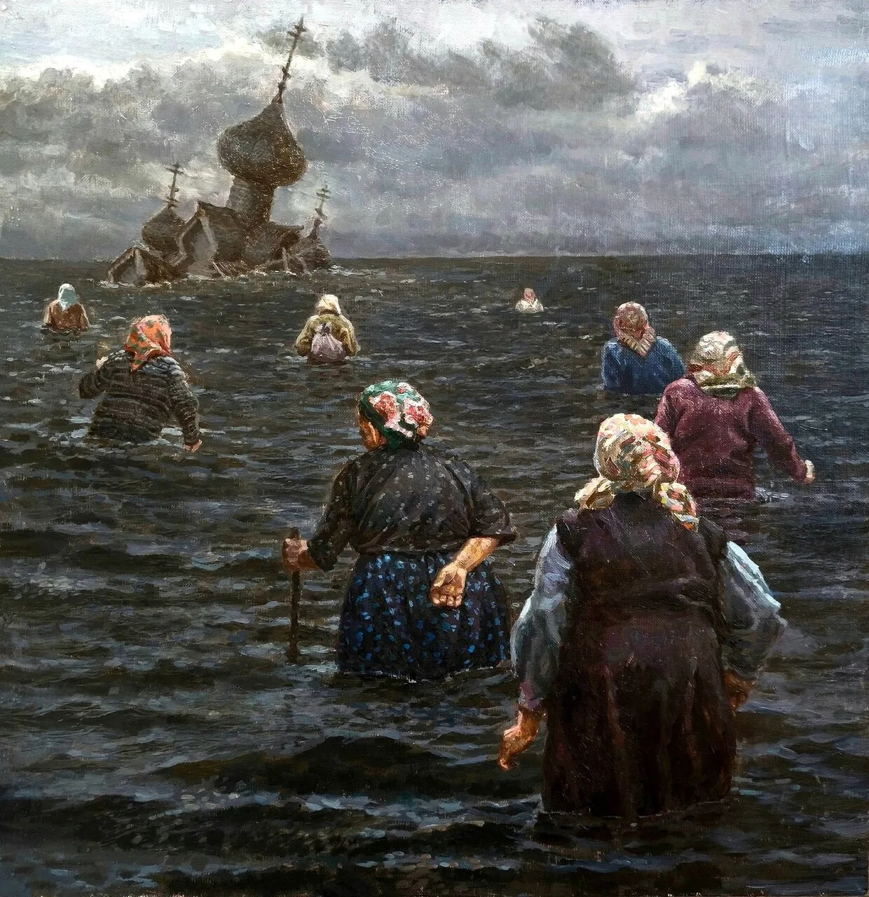 Память, которую не затопить  Есть картины, что бьют прямо в сердце. Перед вами работа Андрея Шатилов