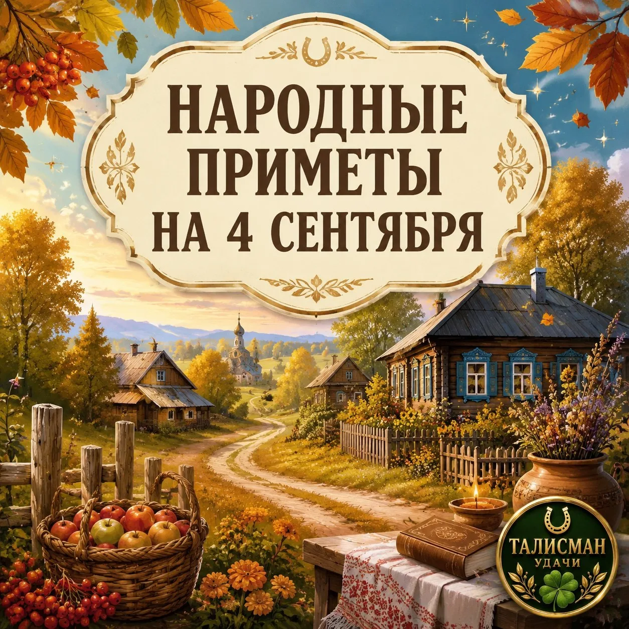 🌾 4 СЕНТЯБРЯ — АГАФОН ОГУРЕЧНИК (ИСАКИЙ МЕДОВЫЙ)!