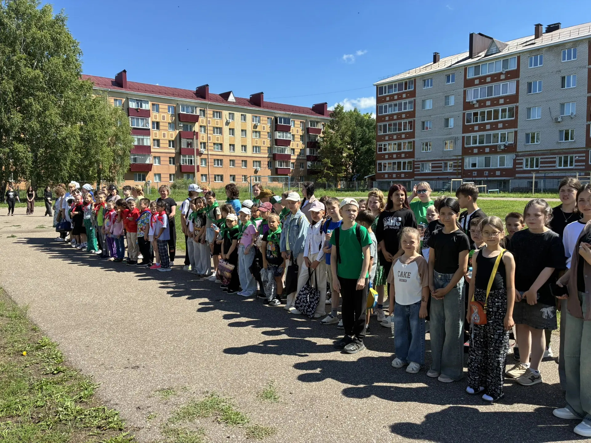 В пришкольном лагере «Непоседы» прошла учебная тренировка по эвакуации при пожаре. Это важная часть 