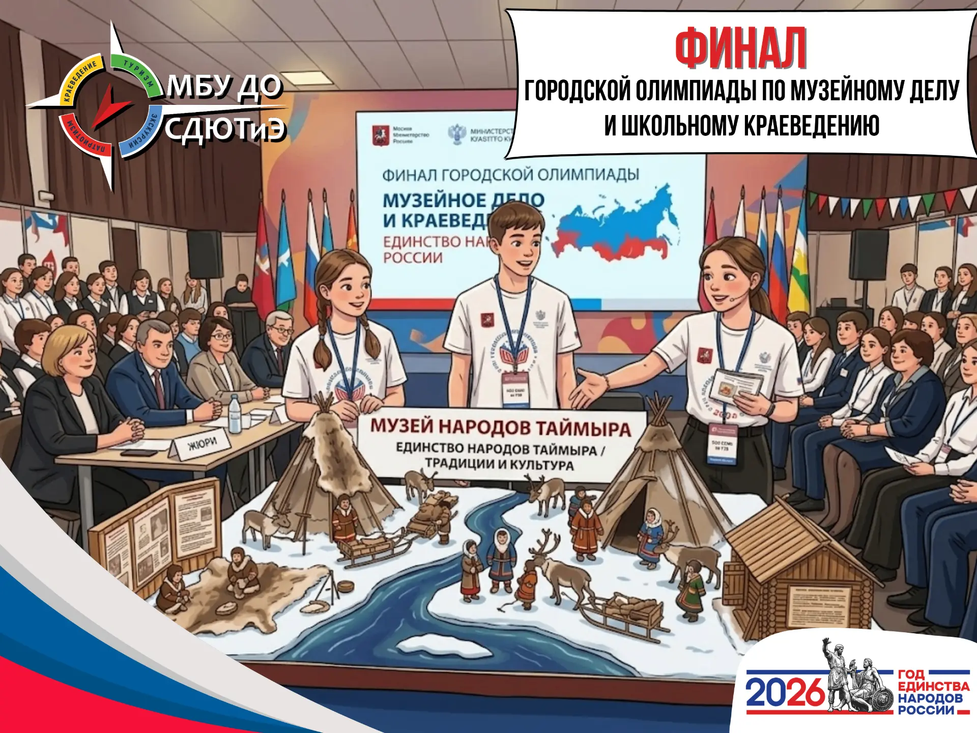 На Станции туризма завершился полуфинал городской олимпиады по музейному делу и школьно...