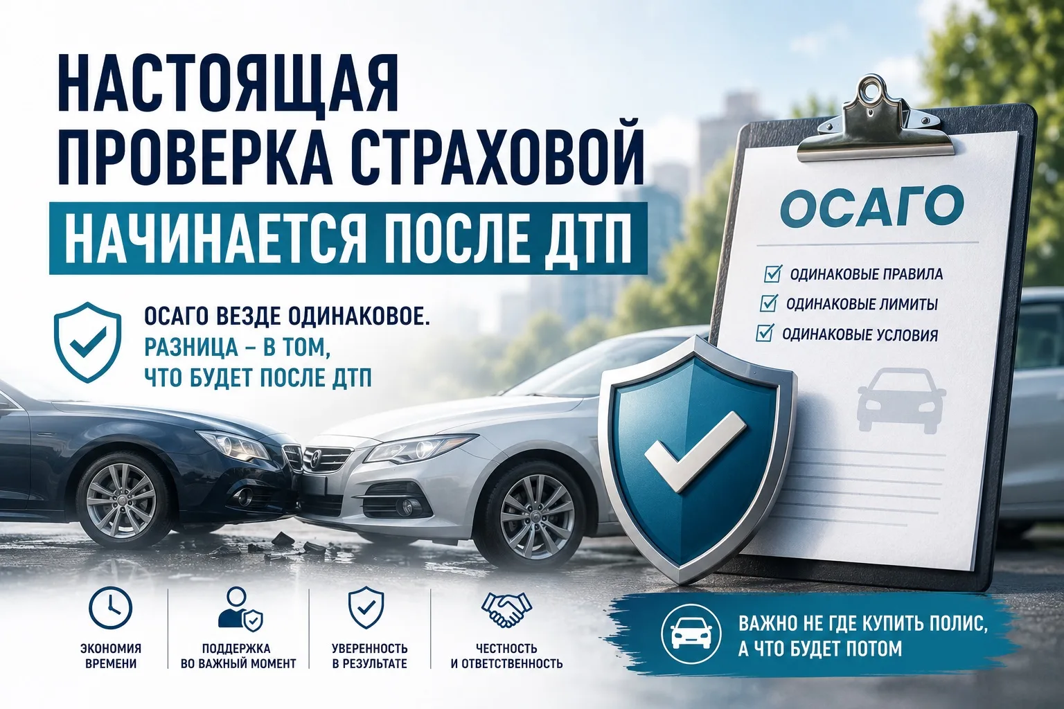 🚗 Настоящая проверка страховой начинается после ДТП

Очень часто слышу вопрос:
— А в какой страхово