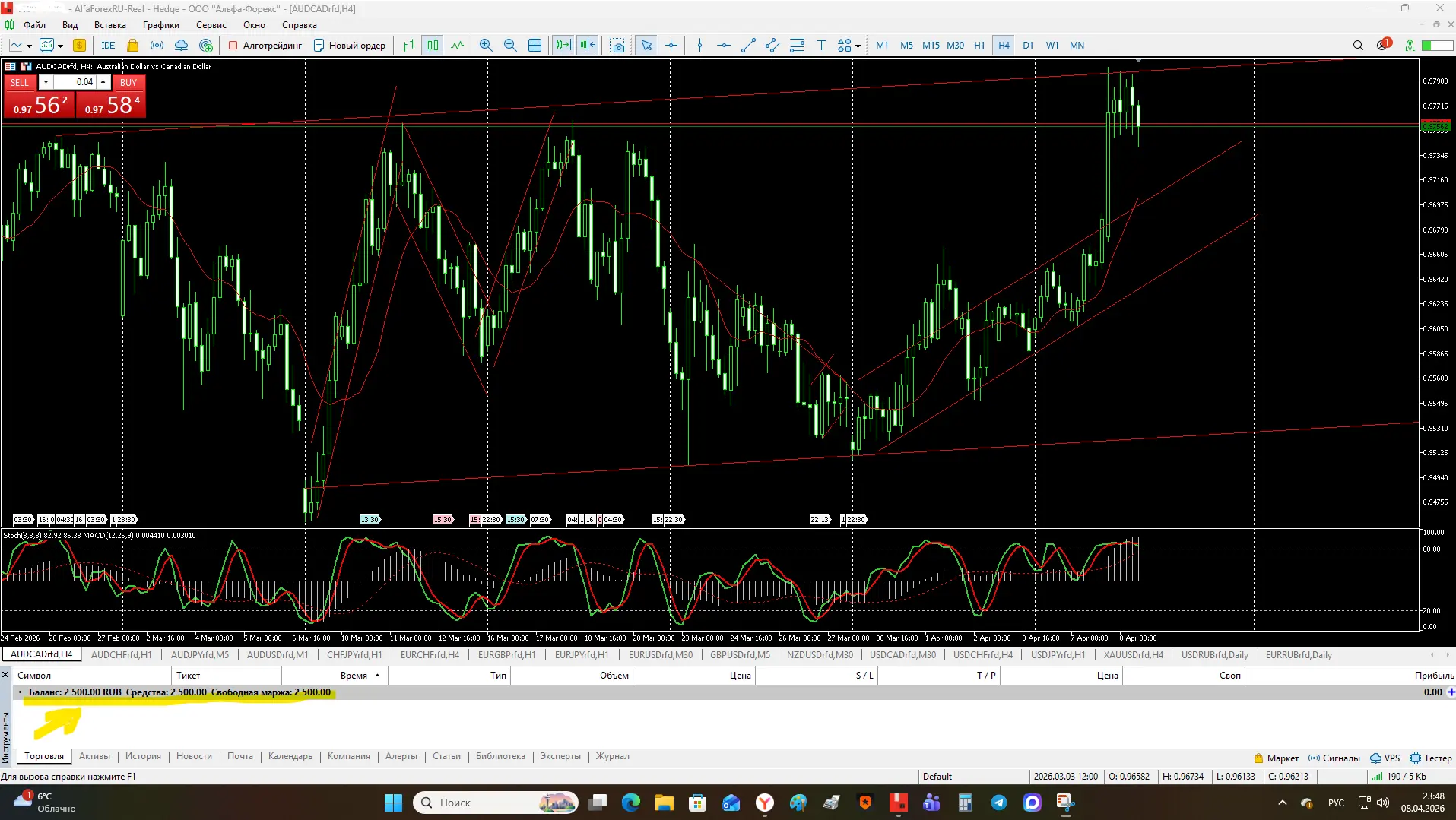 Скачал на компьютер программу MetaTrader 5 для совершения торговых операций. Кстати любой может жела