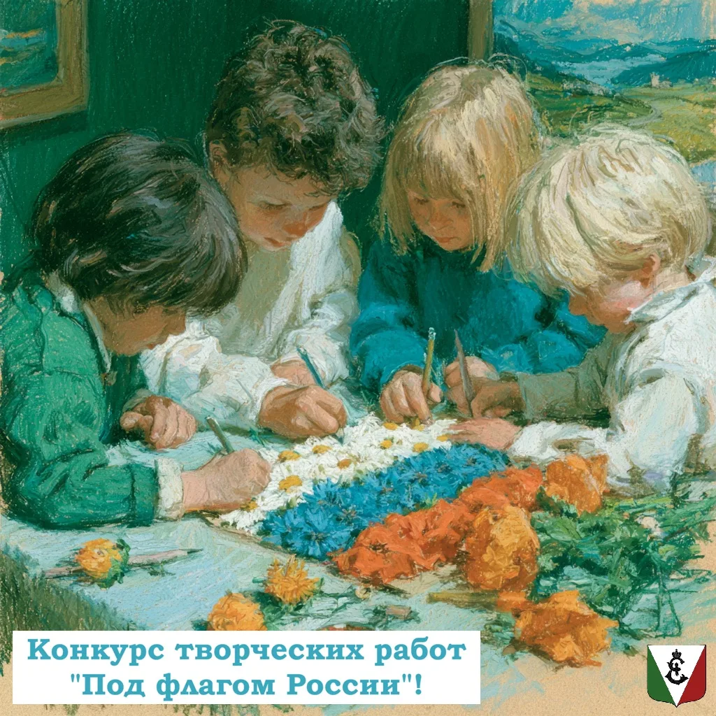 🎨 "Под флагом России" — конкурс детских творческих работ ко Дню Российского флага! 🇷🇺