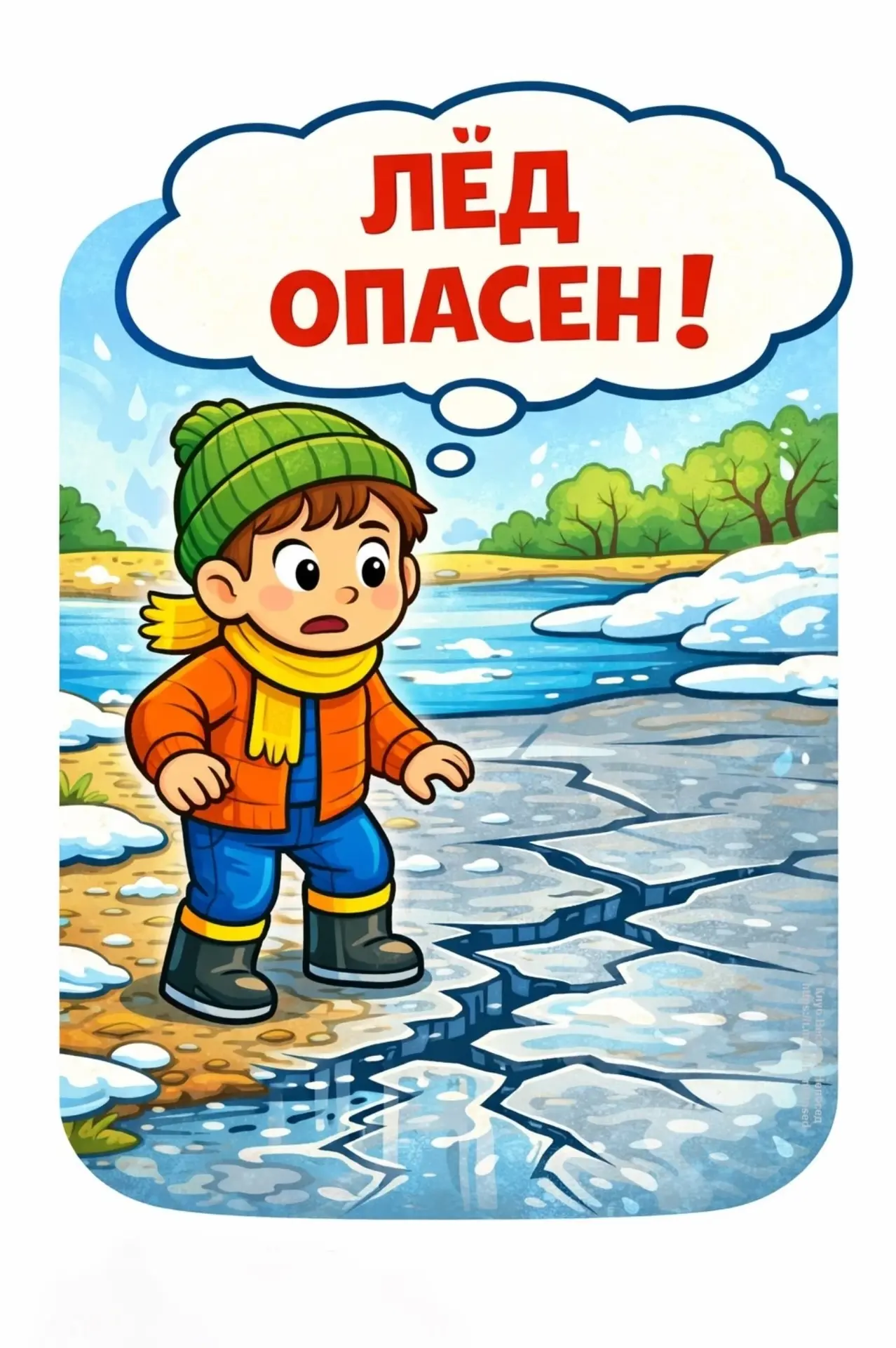 ❗️С наступлением весны на водоемах начинается таянье льда. Лед становится тонким, непро...