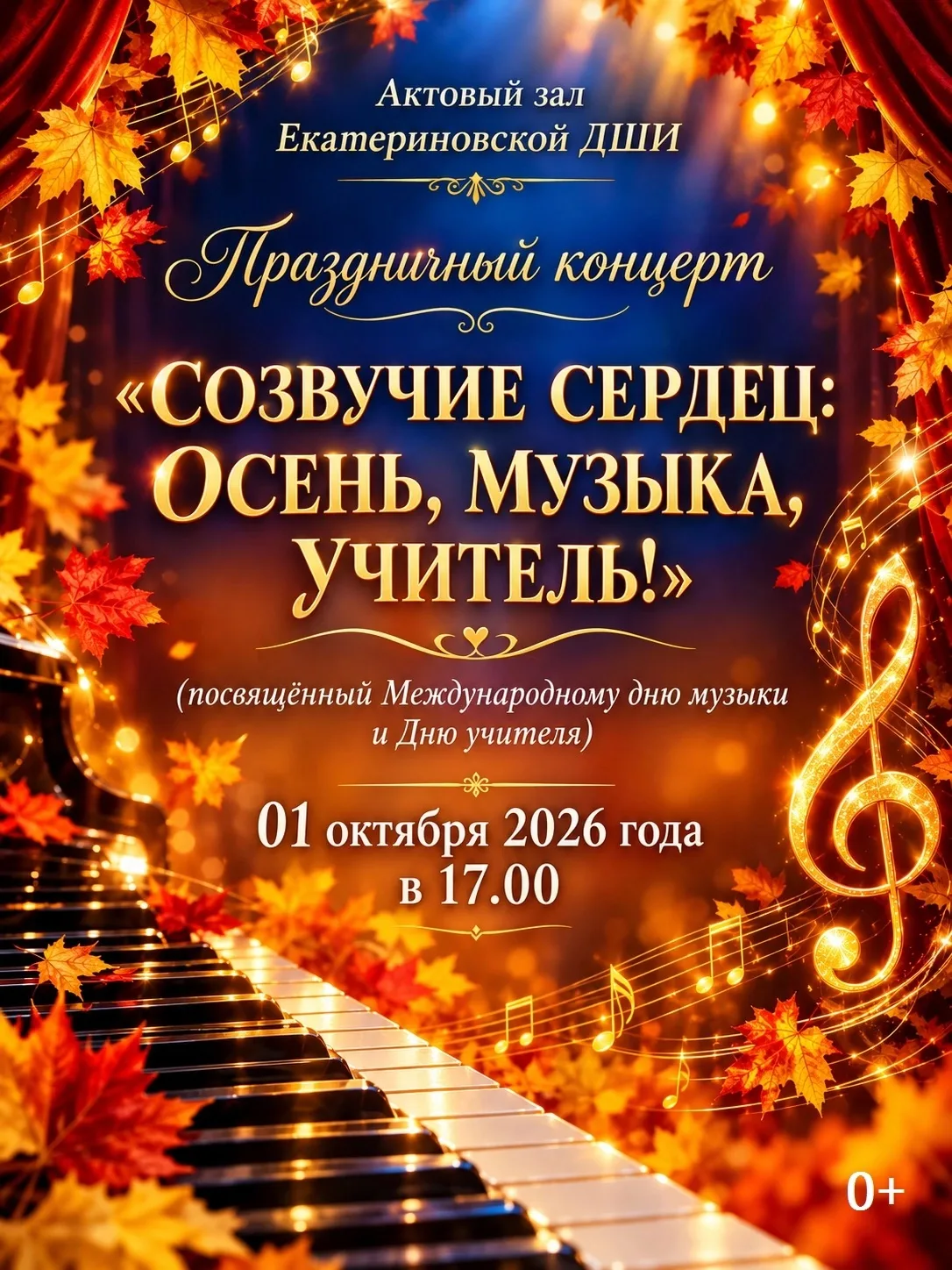 🍁🎶👩‍🎓 Дорогие друзья, коллеги, родители, дети! Приглашаем вас разделить с нами радо...