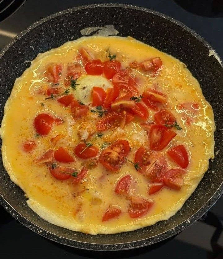 Омлет с овощами 🥚