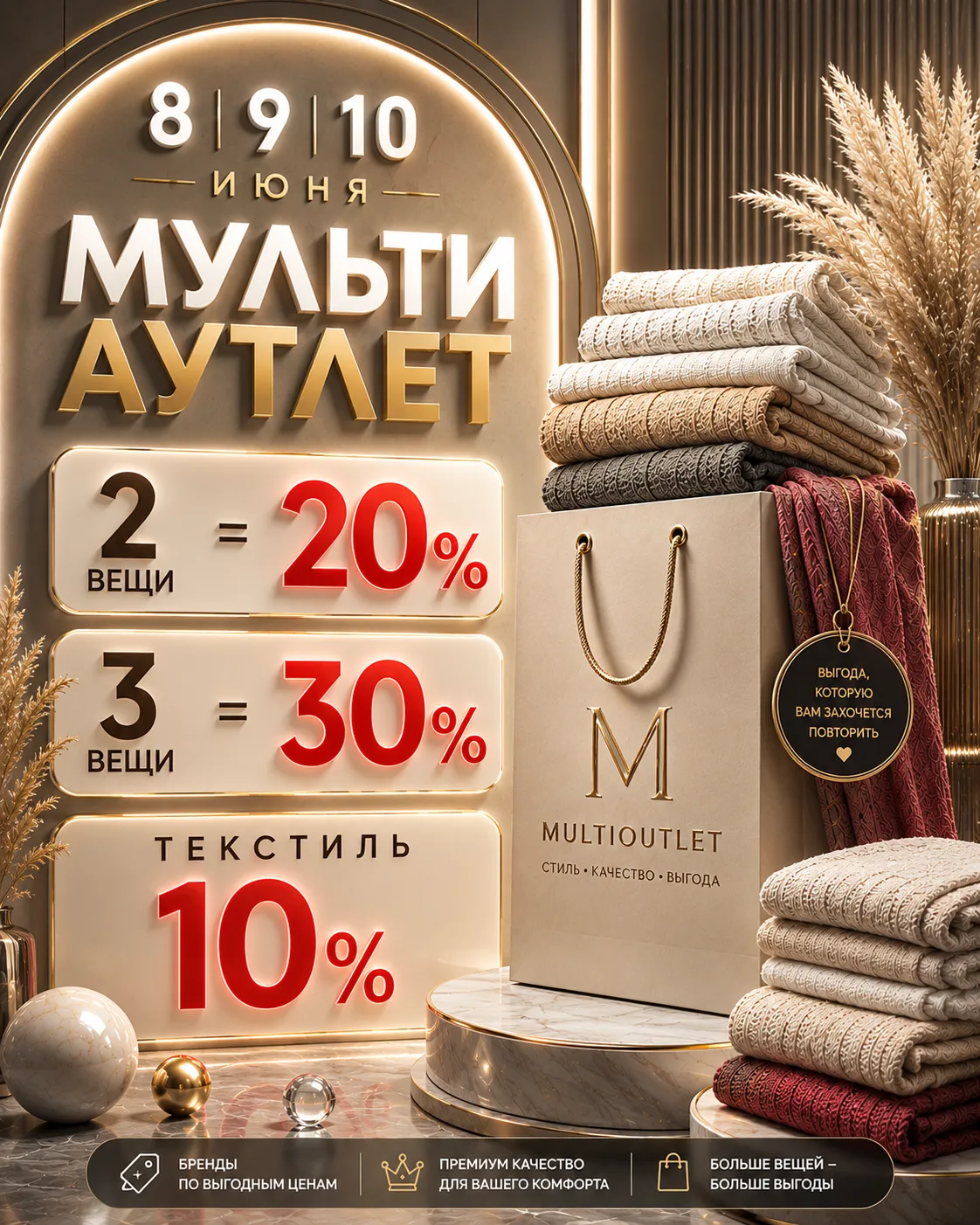 ✨ 8 • 9 • 10 ИЮНЯ — SHOPPING DAYS В MULTI OUTLET ✨