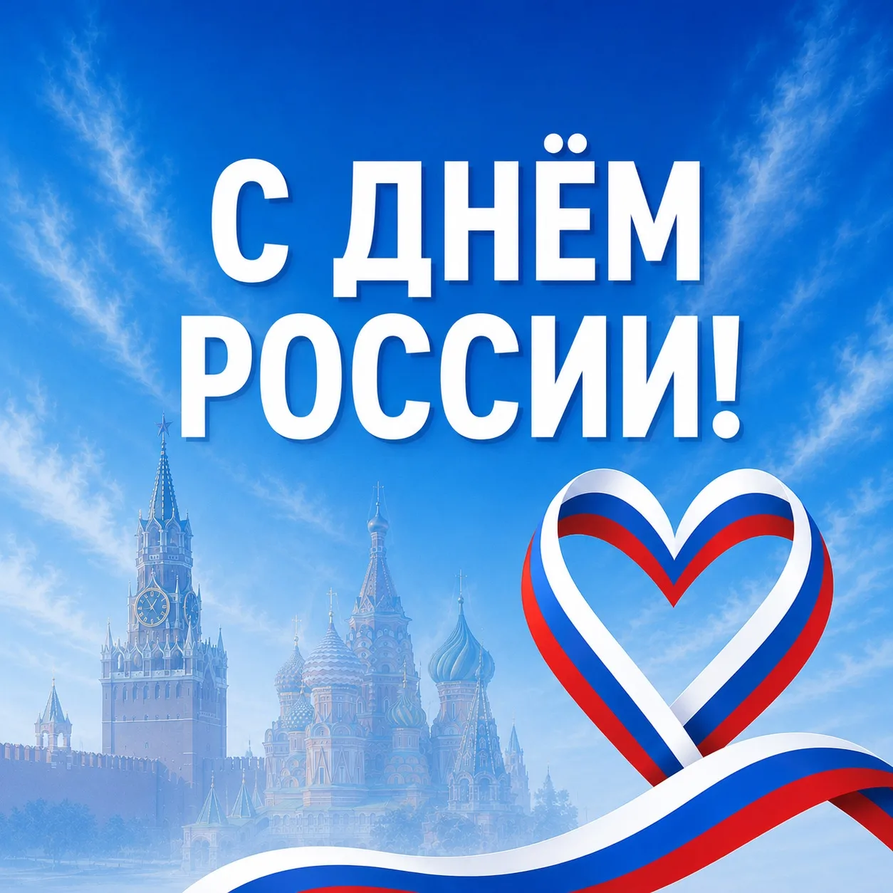 Поздравляем с Днём России! 🇷🇺
Желаем мира, добра и процветания нашей великой стране.
С праздником!