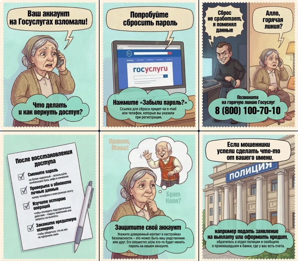 Взломали Госуслуги? Как защитить свой профиль и что делать, если мошенники уже успели что-то сделать