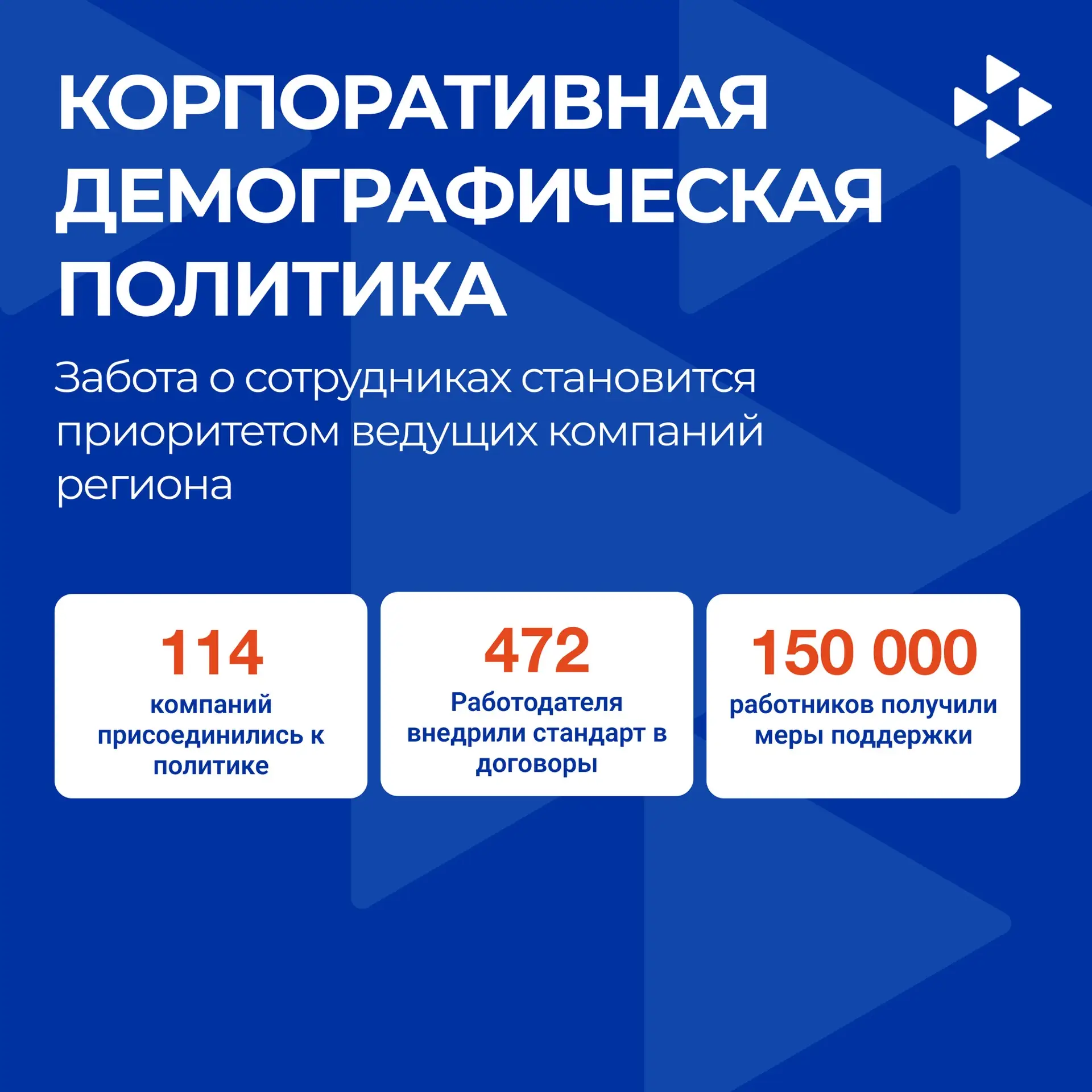 В регионе реализуется комплексная модель корпоративной демографической политики