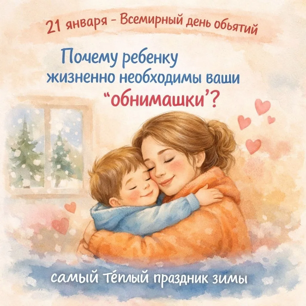 Дорогие мамы и папы! Замечали ли вы, как после теплых объятий у ребенка исчезают слезы,...