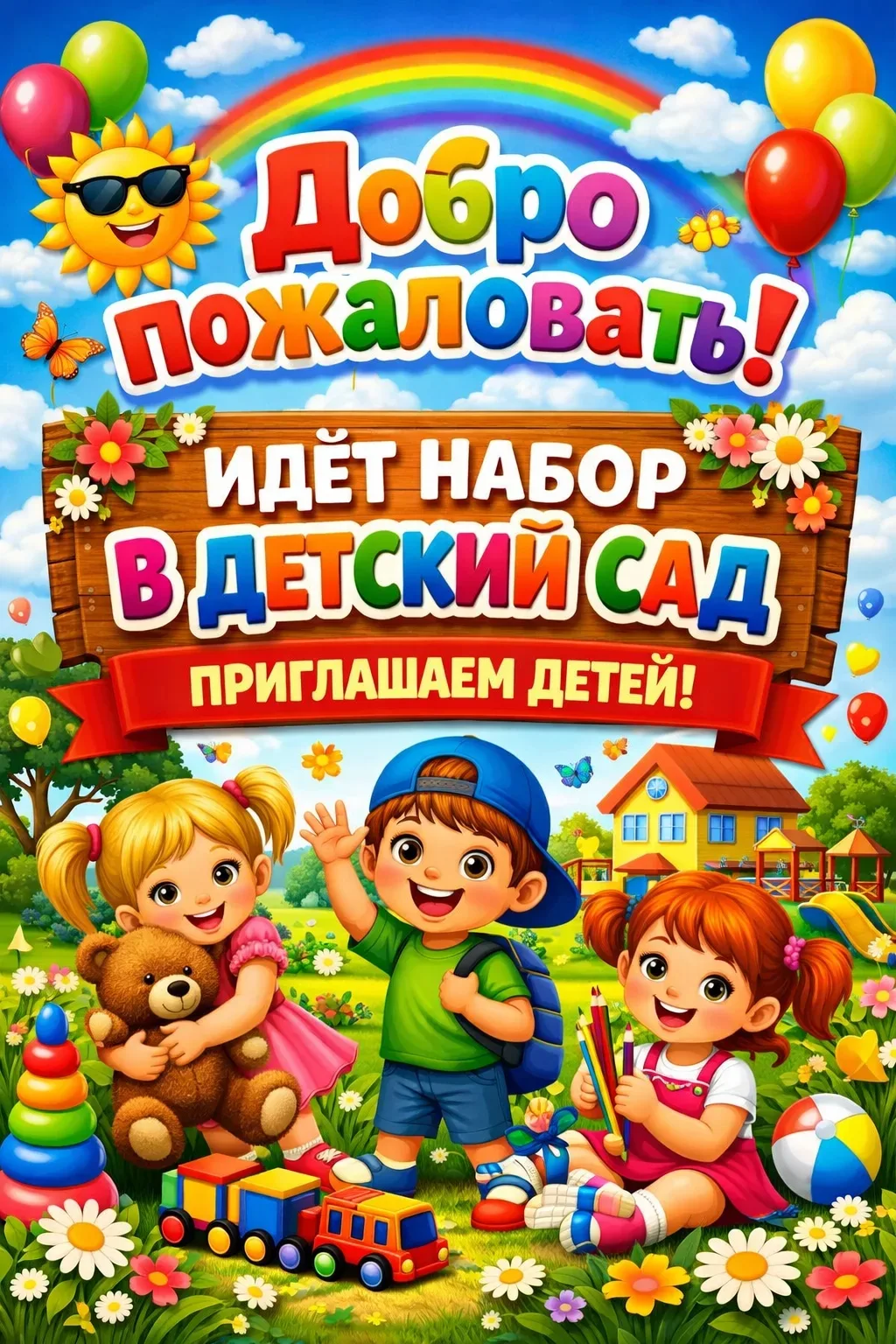 Идёт набор в детский сад. Телефон для связи +73903122688