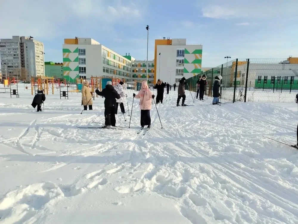 🌨️ Лыжня России в нашей школе!  С 9 по 14 февраля на территории нашей школы состоялась традиционная 