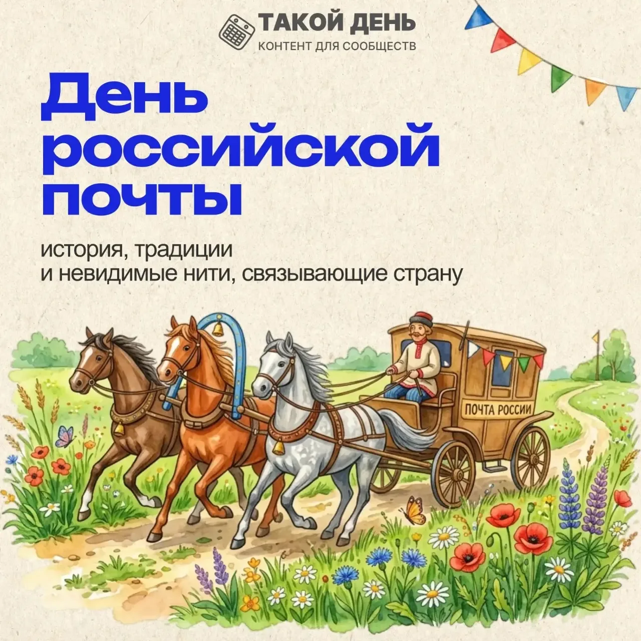 ✉️12 июля — День российской почты  🇷🇺📨📦