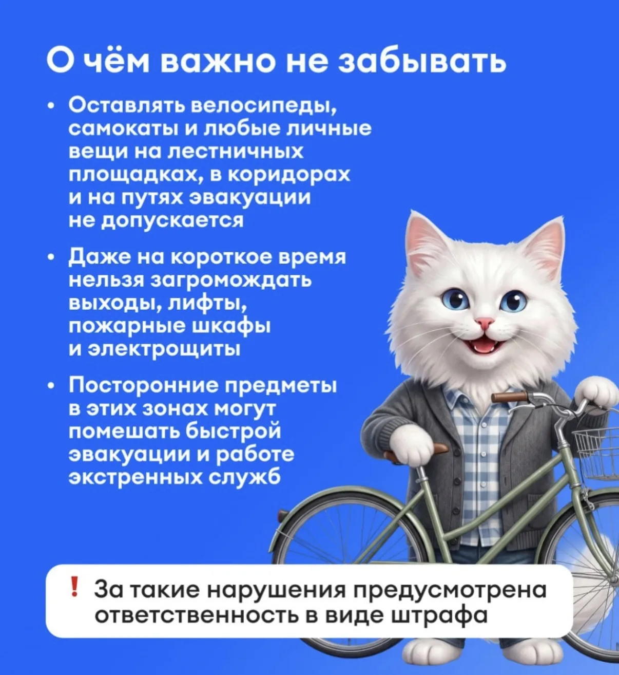 Лестничная клетка — не склад...