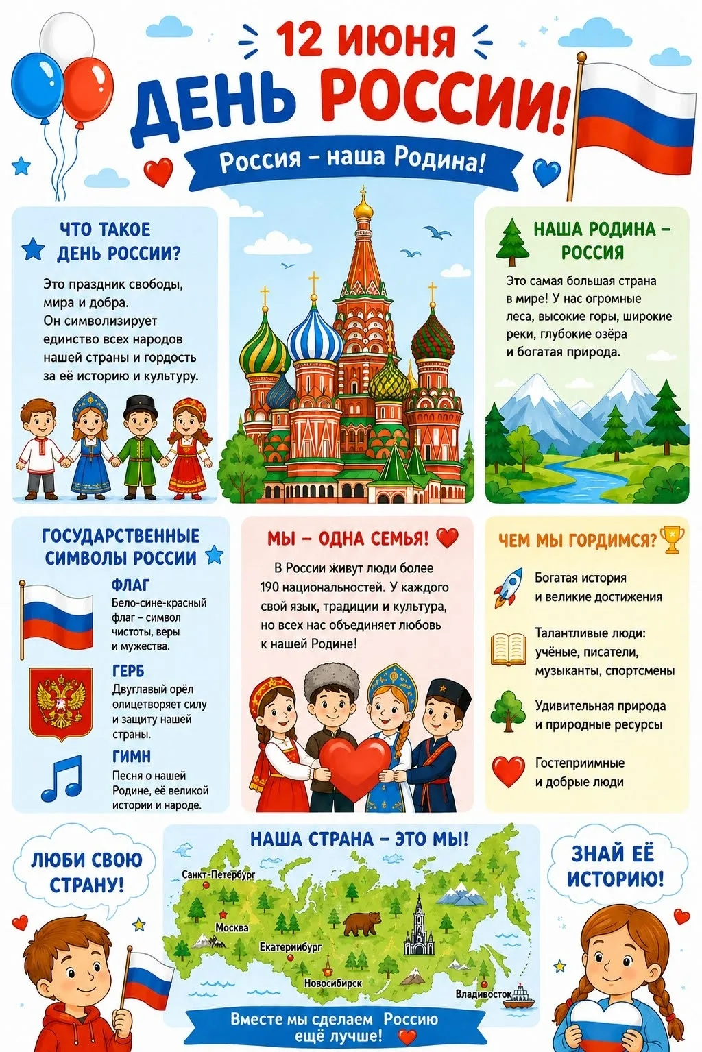 🤗 Как объяснить ребёнку, что такое Родина? 🤗

Не нужно сложных слов — опирайтесь на то, что ребенк