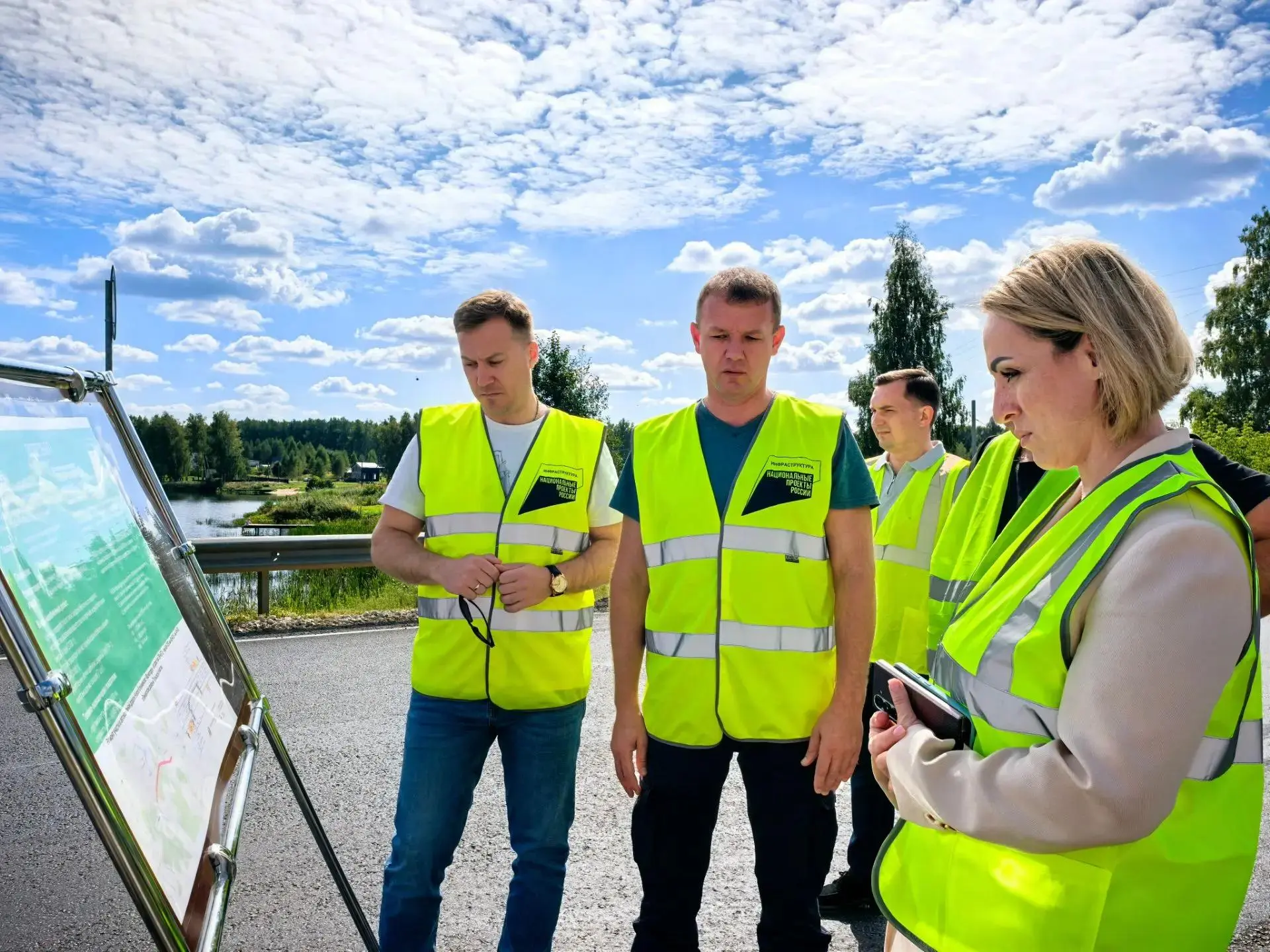 🚧 В Тульской области после ремонта по нацпроекту введена в эксплуатацию дорога Новое К...