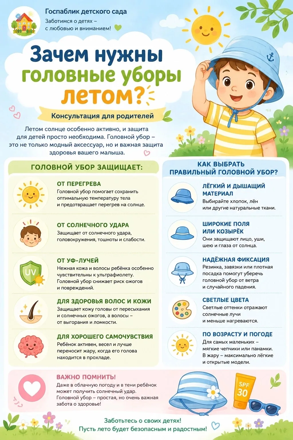 ☀️ Лето — прекрасное время для прогулок, игр и новых открытий! Но даже в тёплую и солнечную погоду о