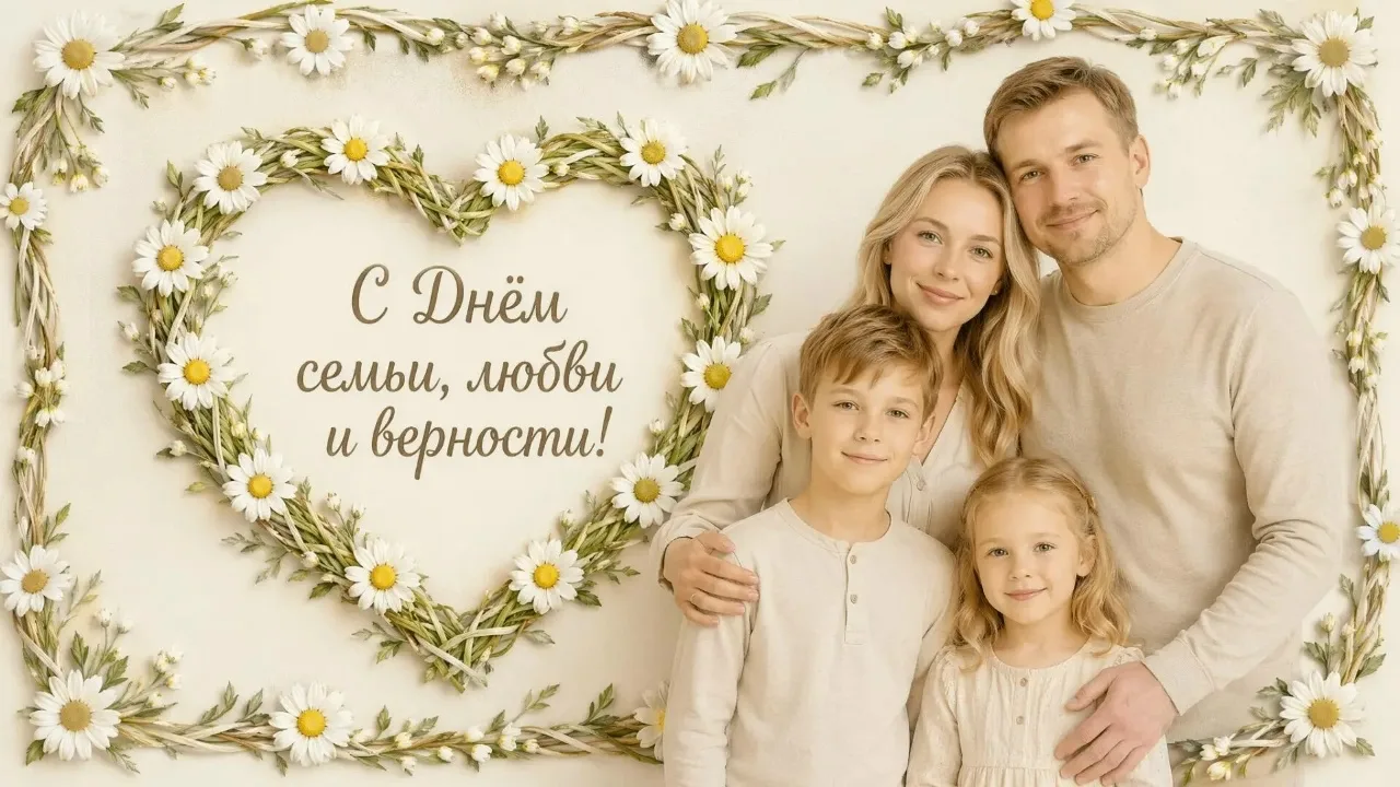 С Днём семьи, любви и верности 💞