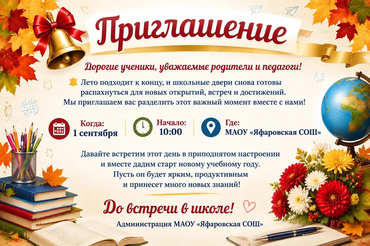 Дорогие ученики, уважаемые родители и педагоги!