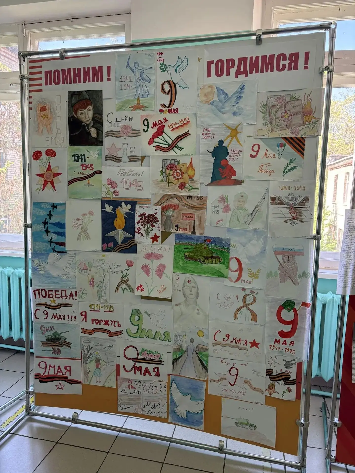 В нашей школе завершилась патриотическая акция «Стена памяти». Главным её итогом стало создание сери