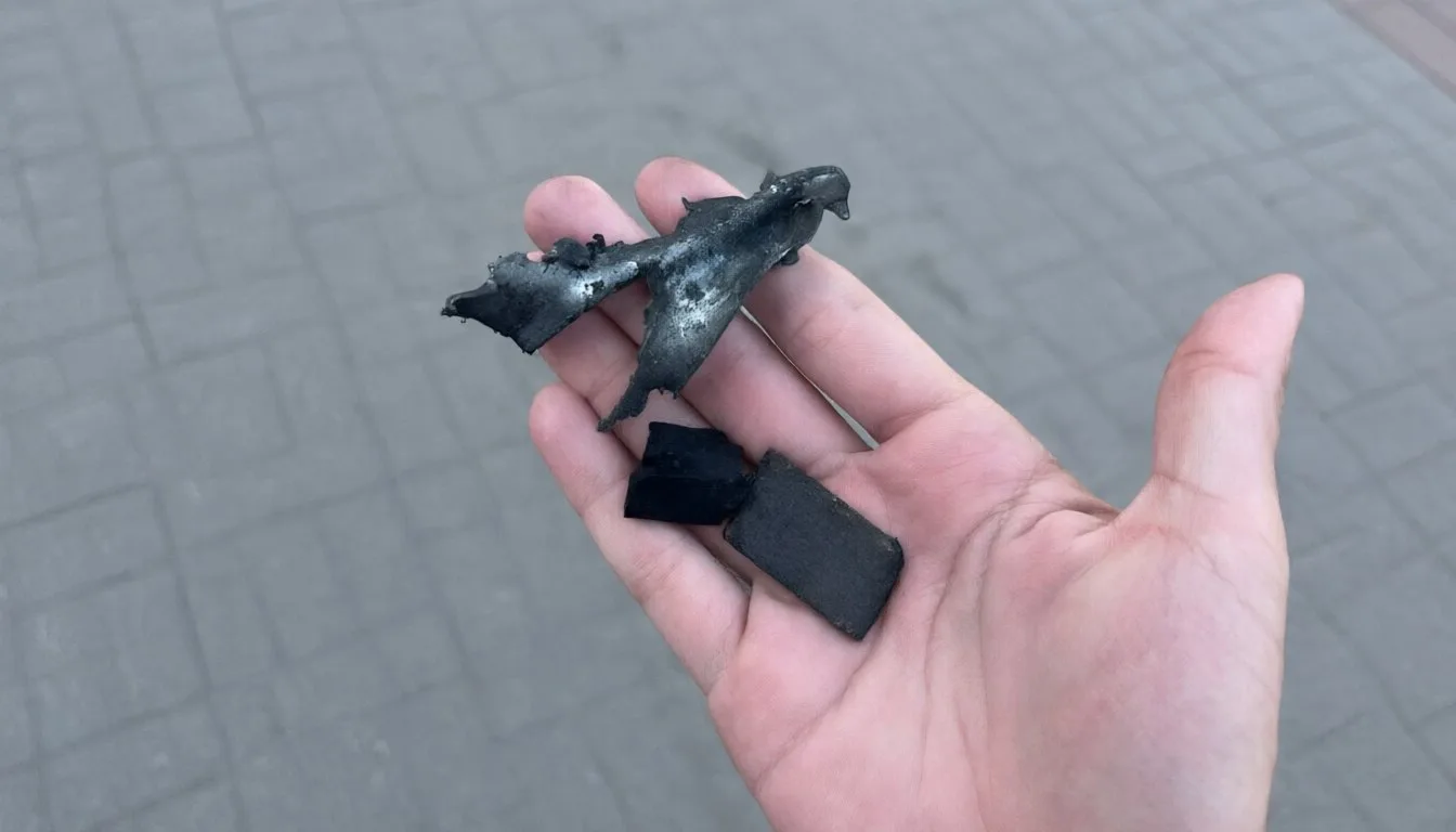 Обломки БПЛА начали находить жители в центре города