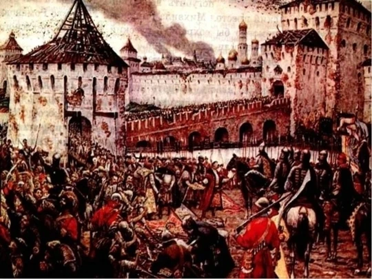1 сентября 1612 года сражение ополчения Пожарского с войском гетмана Ходкевича под Моск...