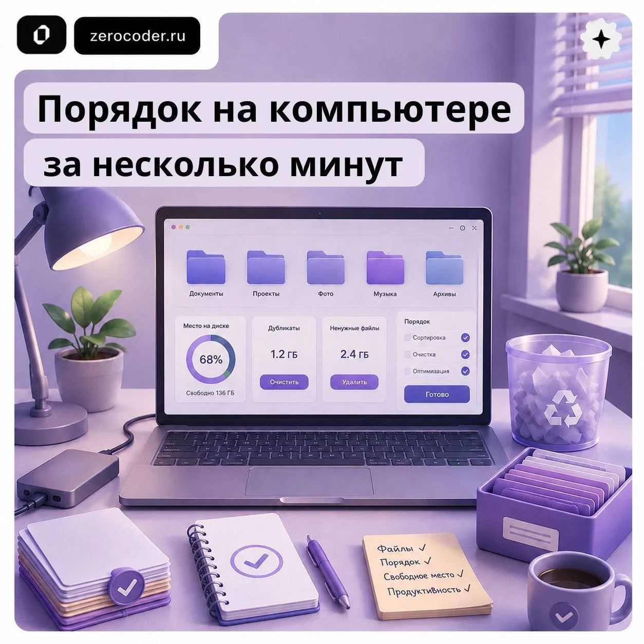 Как разобрать завалы старых файлов без ручной сортировки? 🤖

Десятки папок копятся быстрее, чем мы 