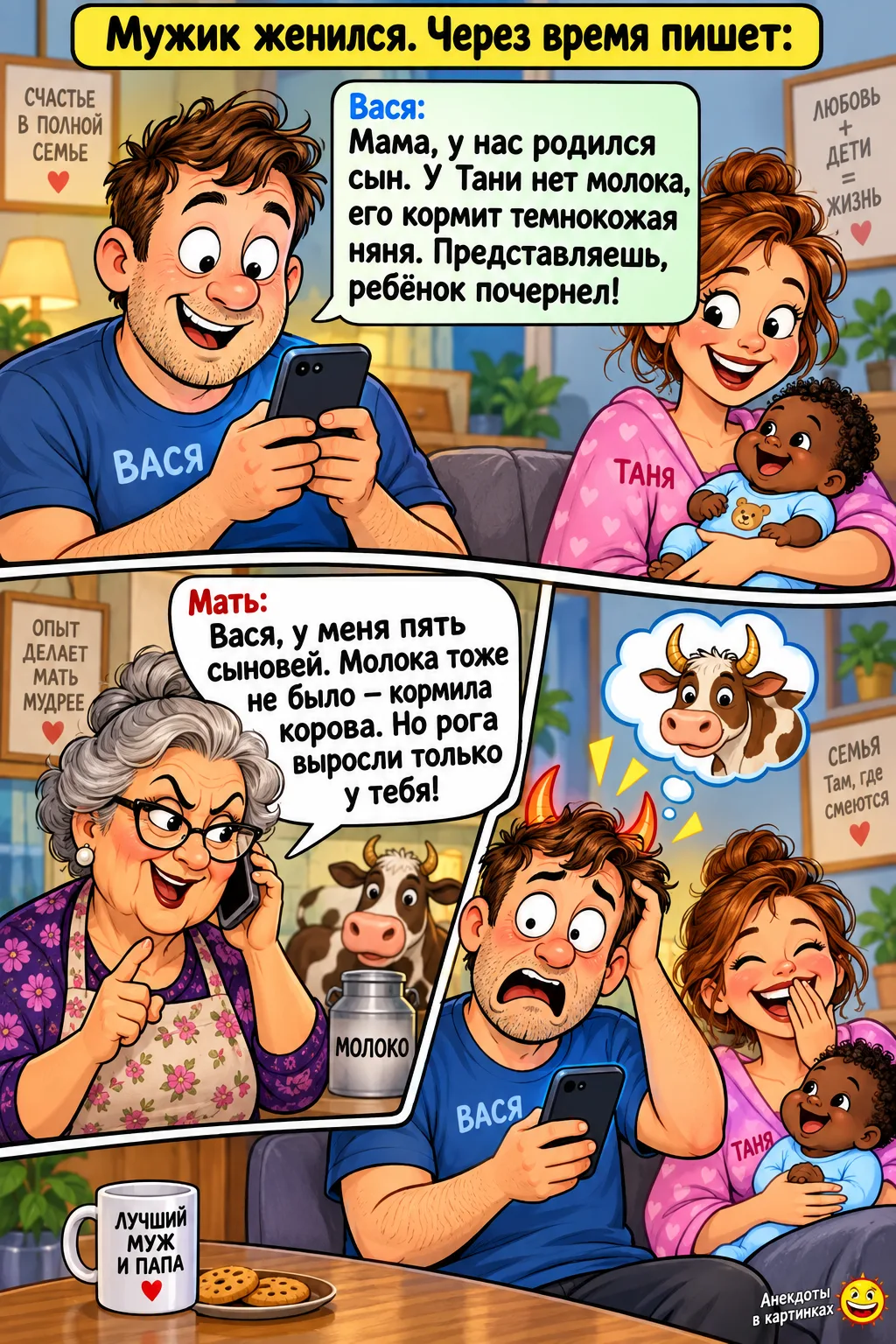 Мужик женился. Через время пишет: