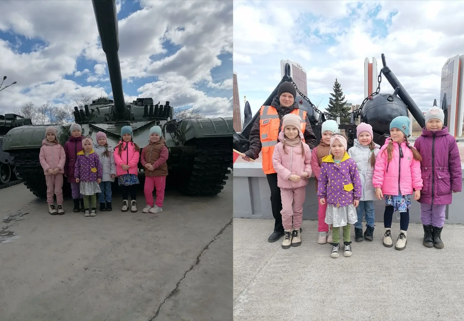 В преддверии праздников 9 мая(дня Победы) и 175 города Читы, дети старшей группы посети...