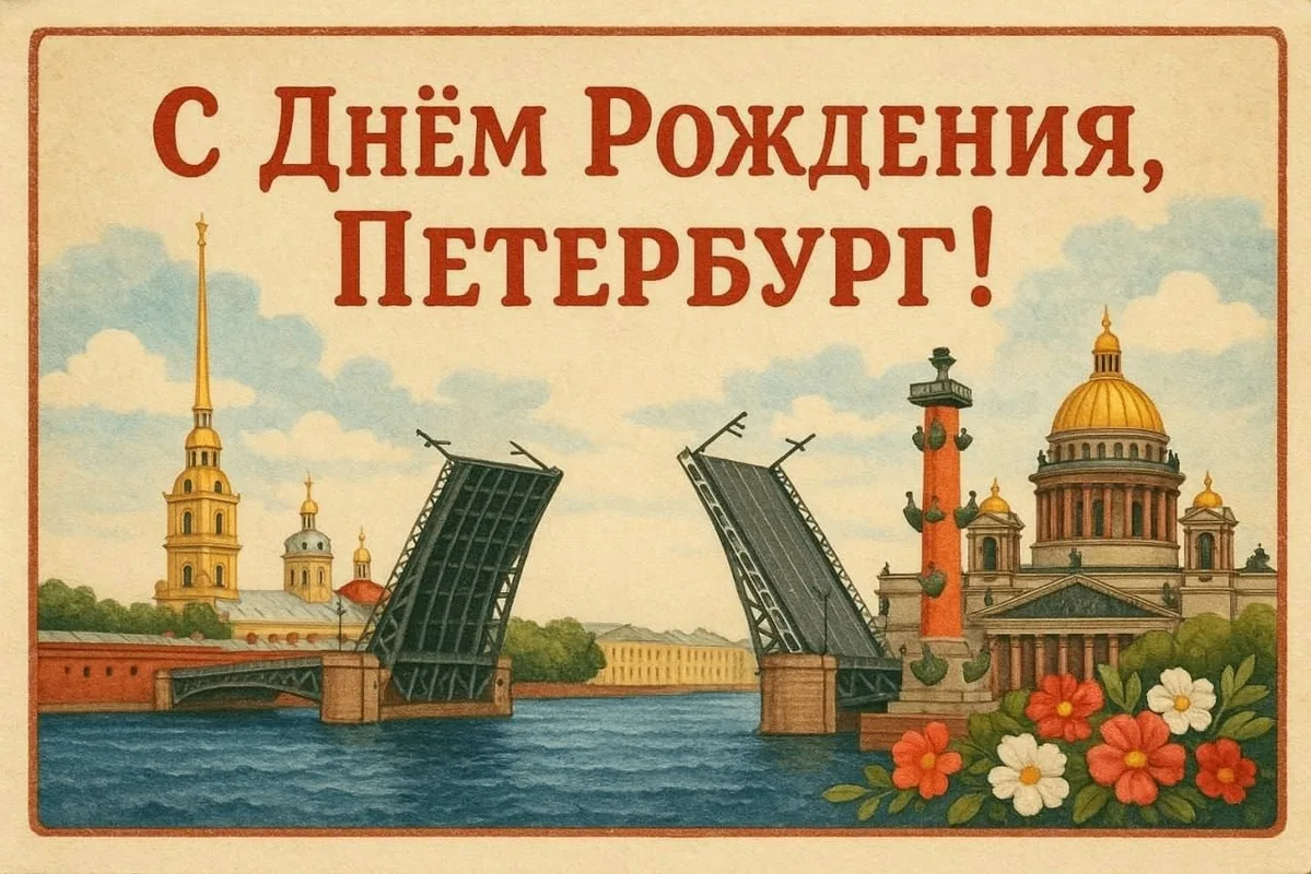 Сегодня, 27 мая, исполняется 323 года с момента основания Санкт-Петербурга. Город, зало...