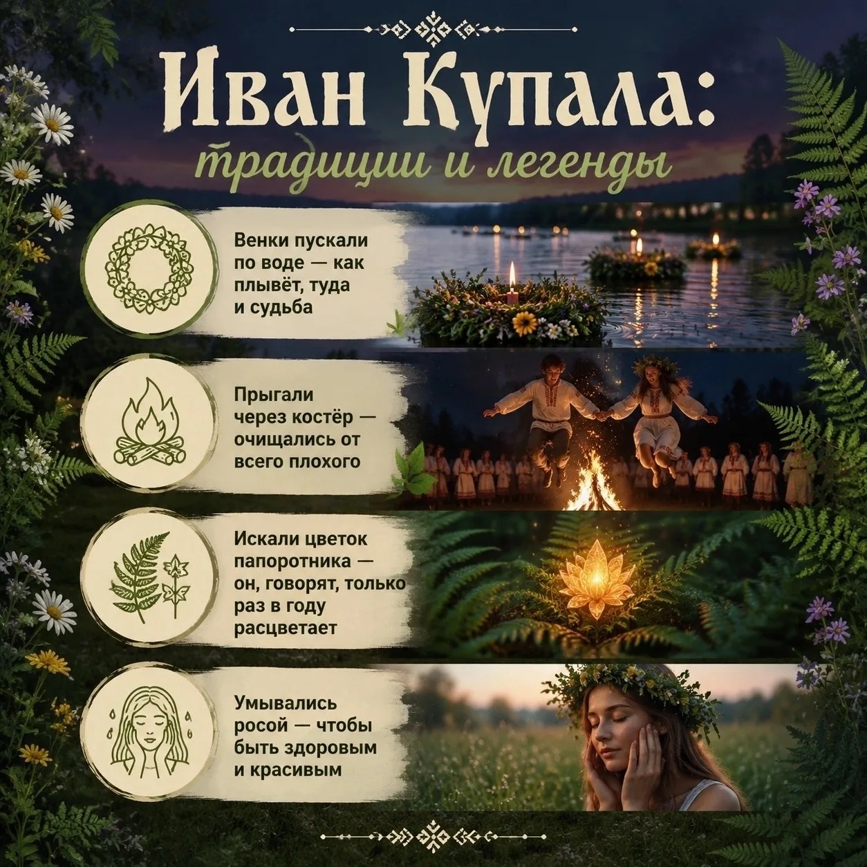 7 июля — народный праздник Ивана Купалы 🌿