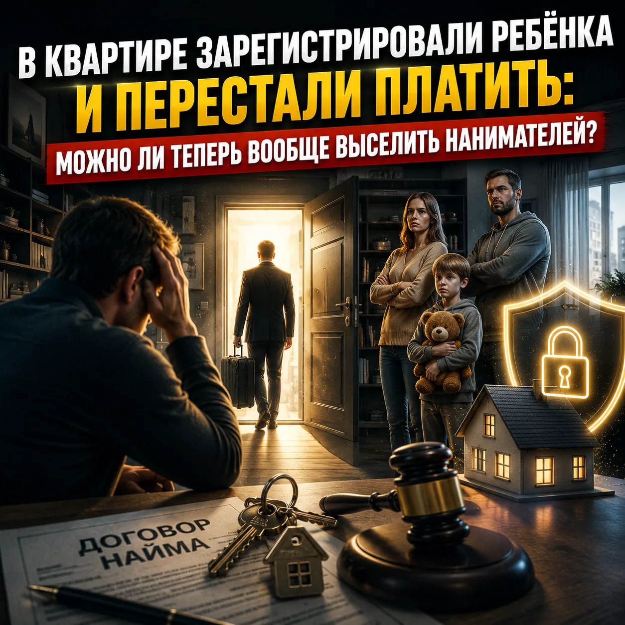 🚨 В КВАРТИРЕ ЗАРЕГИСТРИРОВАЛИ РЕБЁНКА И ПЕРЕСТАЛИ ПЛАТИТЬ: МОЖНО ЛИ ТЕПЕРЬ ВООБЩЕ ВЫСЕ...
