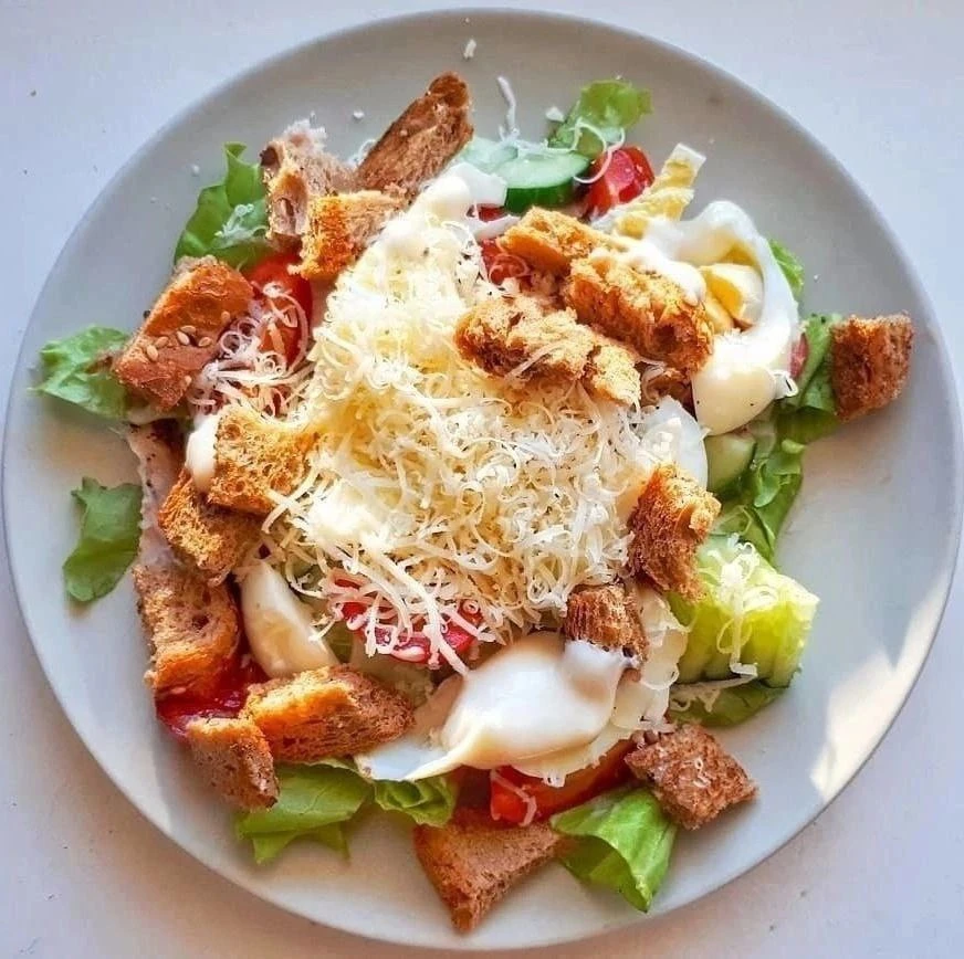 ✅Салат "Цезарь" ПП-вариант! 😋