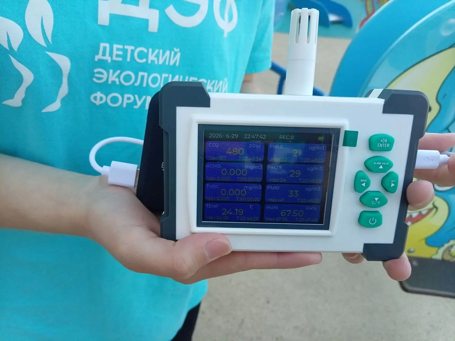 ⚡️Школьники Санкт-Петербурга исследуют качество воздуха на детских площадках